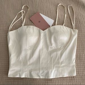 Catherine Deane silk bodice. NWT. Size 4